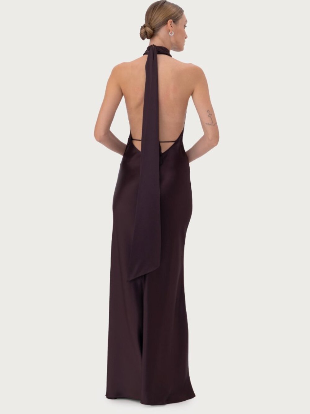 Pearl Satin Gown - Picture 2 of 3